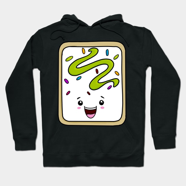 Cute Kawaii Toaster Pastry - Green Hoodie by Fun4theBrain